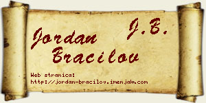 Jordan Bracilov vizit kartica